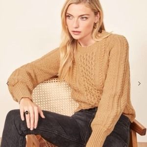 Reformation Sail Away With Me Sweater Size XS